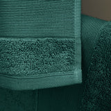Catherine Lansfield Anti-Bacterial Face Cloth Towel Pair - Forest Green