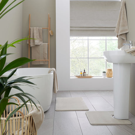 Catherine Lansfield Anti-Bacterial 500gsm 2 Piece Bath Sheet Towel Bale - Natural - Antibacterial Towel Natural Group