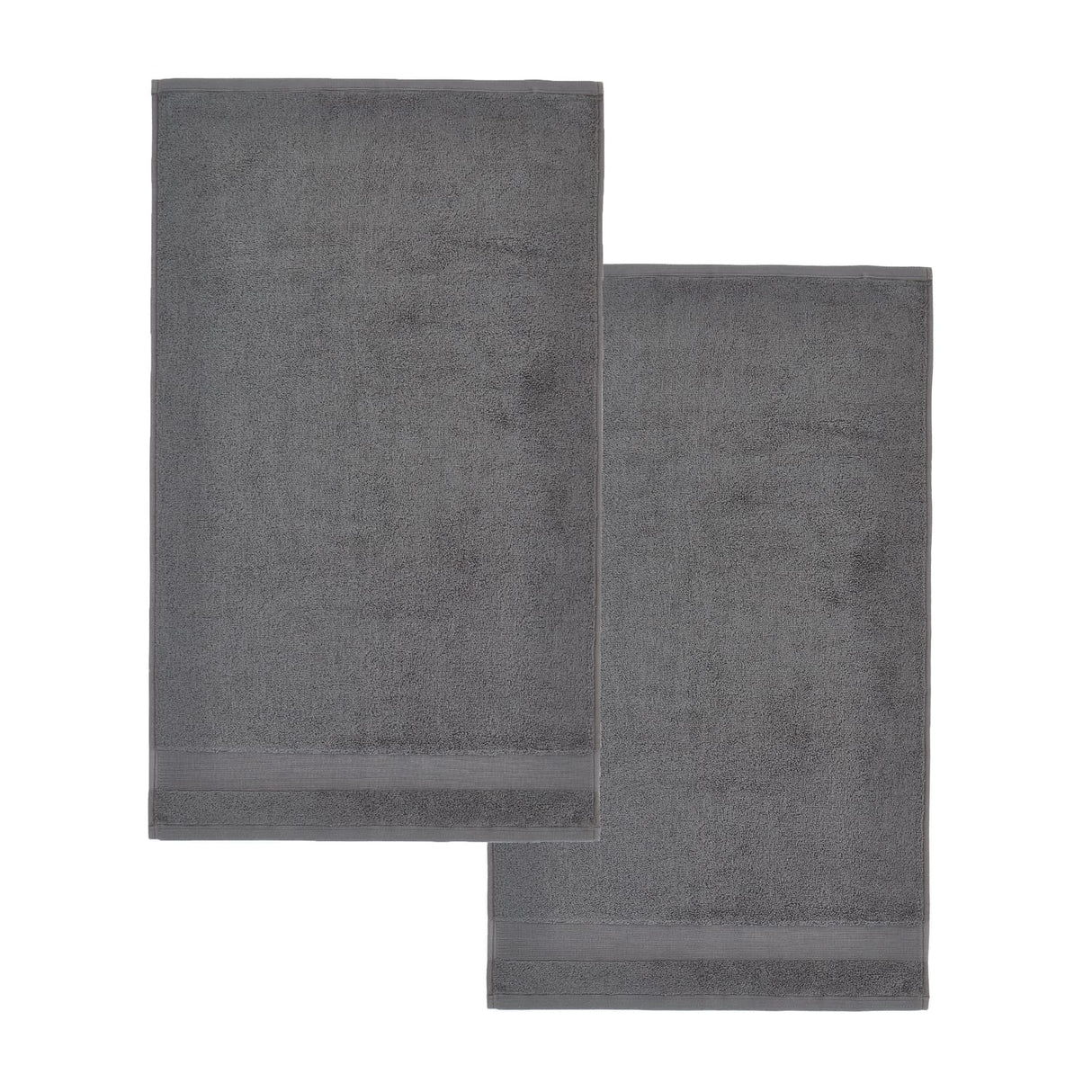 Catherine Lansfield Anti-Bacterial 500gsm 2 Piece Bath Sheet Towel Bale - Charcoal - Antibacterial Towel Pair Charcoal