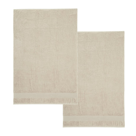 Catherine Lansfield Anti-Bacterial 500gsm 2 Piece Bath Sheet Towel Bale - Natural - Antibacterial Towel Pair Natural