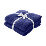 Catherine Lansfield Anti-Bacterial 500gsm 2 Piece Navy 100% Cotton Bath Sheet Towel Bale