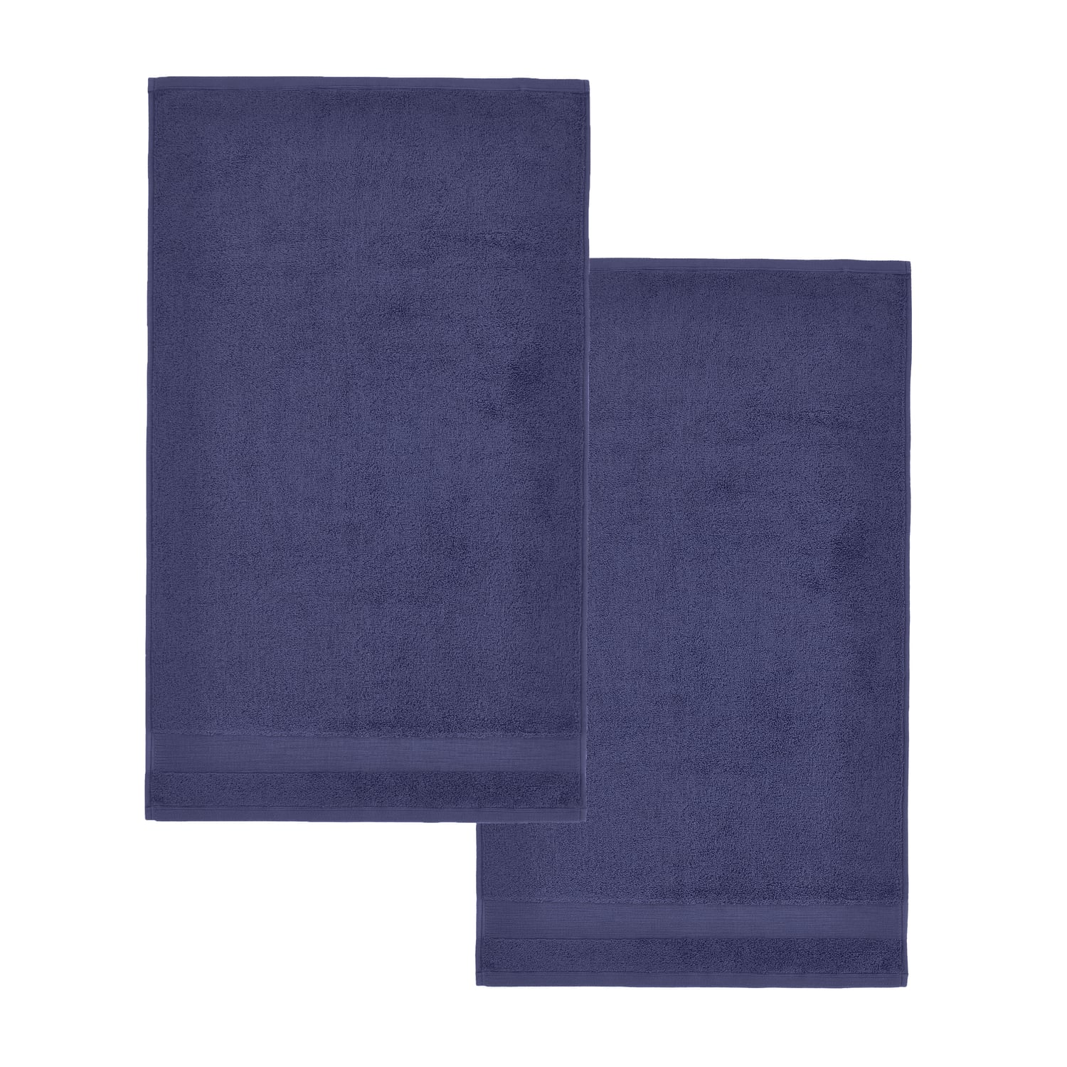 Catherine Lansfield Anti-Bacterial 500gsm 2 Piece Navy 100% Cotton Bath Sheet Towel Bale