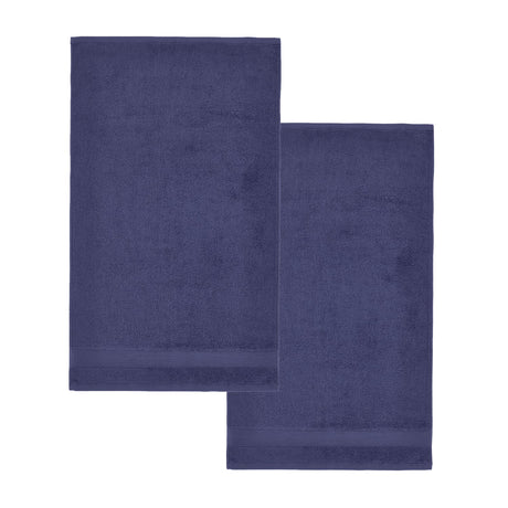 Catherine Lansfield Anti-Bacterial 500gsm 2 Piece Navy 100% Cotton Bath Sheet Towel Bale