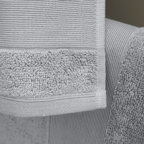 Catherine Lansfield Anti-Bacterial Face Cloth Towel Pair - Silver - Antibac Silver