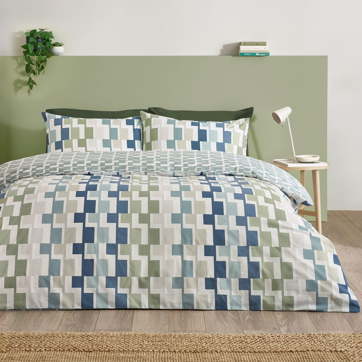 Catherine Lansfield Bryson Geo Duvet Cover Set