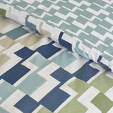 Catherine Lansfield Bryson Geo Duvet Cover Set - Bryson Geo Blue Duvet Set
