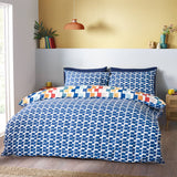 Catherine Lansfield Bryson Geo Reversible Duvet Cover Set - Bright - Bryson Geo
