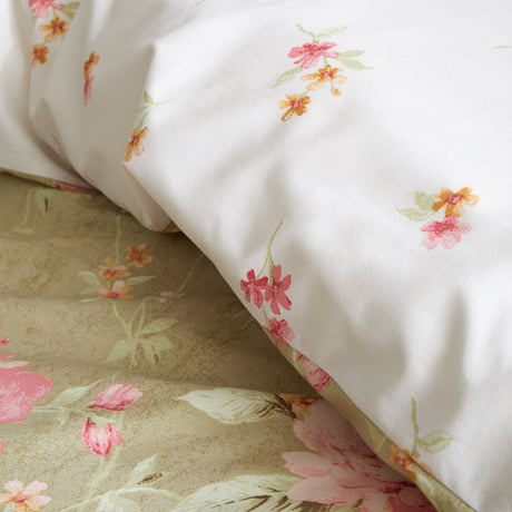 Amaranth Floral Cotton Duvet Cover Set