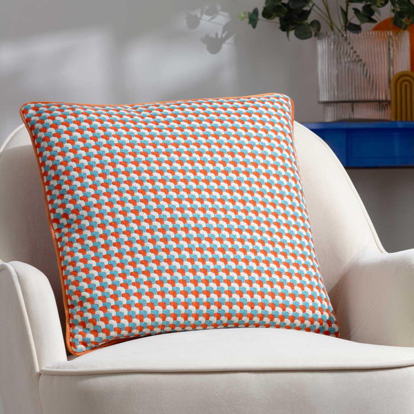 Marttel Geometric Cushion Cover Orange