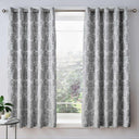 Damask Jacquard Eyelet Curtains by Catherine Lansfield