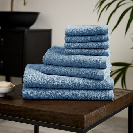 Catherine Lansfield Quick Dry 400gsm Cotton Towel - Blue