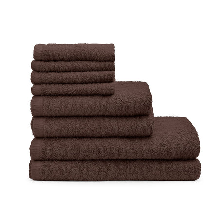 Catherine Lansfield Quick Dry 400gsm 2 Piece Bath Sheet Towel Bale - Black - Quick Dry 8 Piece Bale Chocolate