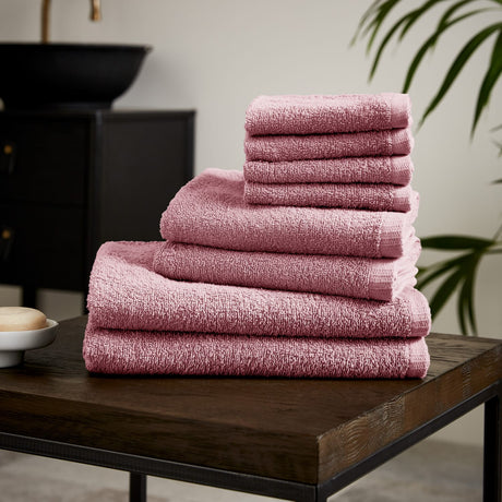 Catherine Lansfield Quick Dry 400gsm 2 Piece Bath Sheet Towel Bale - Hot Pink - Quick Dry 8 Piece Bale Pink