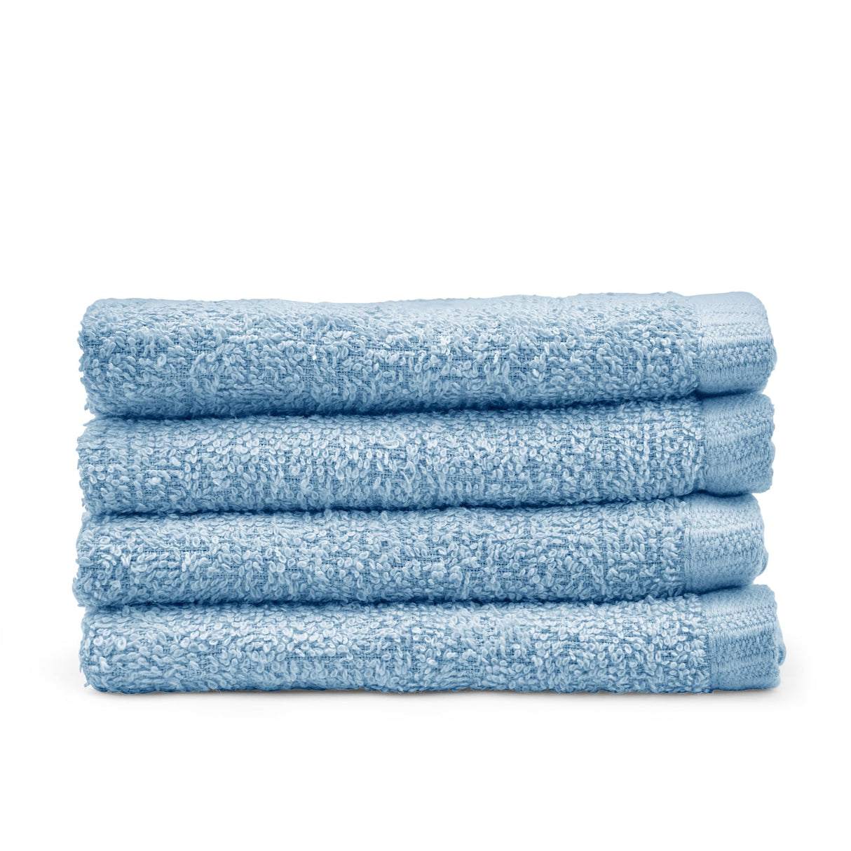 Catherine Lansfield Quick Dry 400gsm Cotton Towel - Blue - Quick Dry Face Cloth 4 Pk Blue