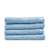 Catherine Lansfield Quick Dry 400gsm Cotton Towel - Blue - Quick Dry Face Cloth 4 Pk Blue