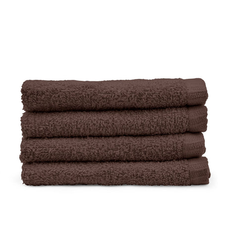 Catherine Lansfield Quick Dry 400gsm Cotton Towel - Plum - Quick Dry Face Cloth 4 Pk Chocolate
