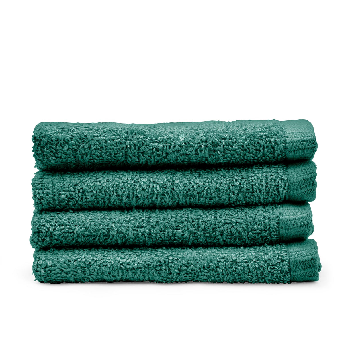 Catherine Lansfield Quick Dry 400gsm Cotton Towel - Forest Green - Quick Dry Face Cloth 4 Pk Green