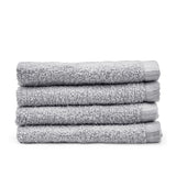Catherine Lansfield Quick Dry Cotton Face Cloths 4 Pack 30x30cm - Grey - Quick Dry Face Cloth 4 Pk Grey