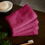 Catherine Lansfield Quick Dry 400gsm Cotton Towel - Hot Pink - Quick Dry Face Cloth 4 Pk Hot Pink
