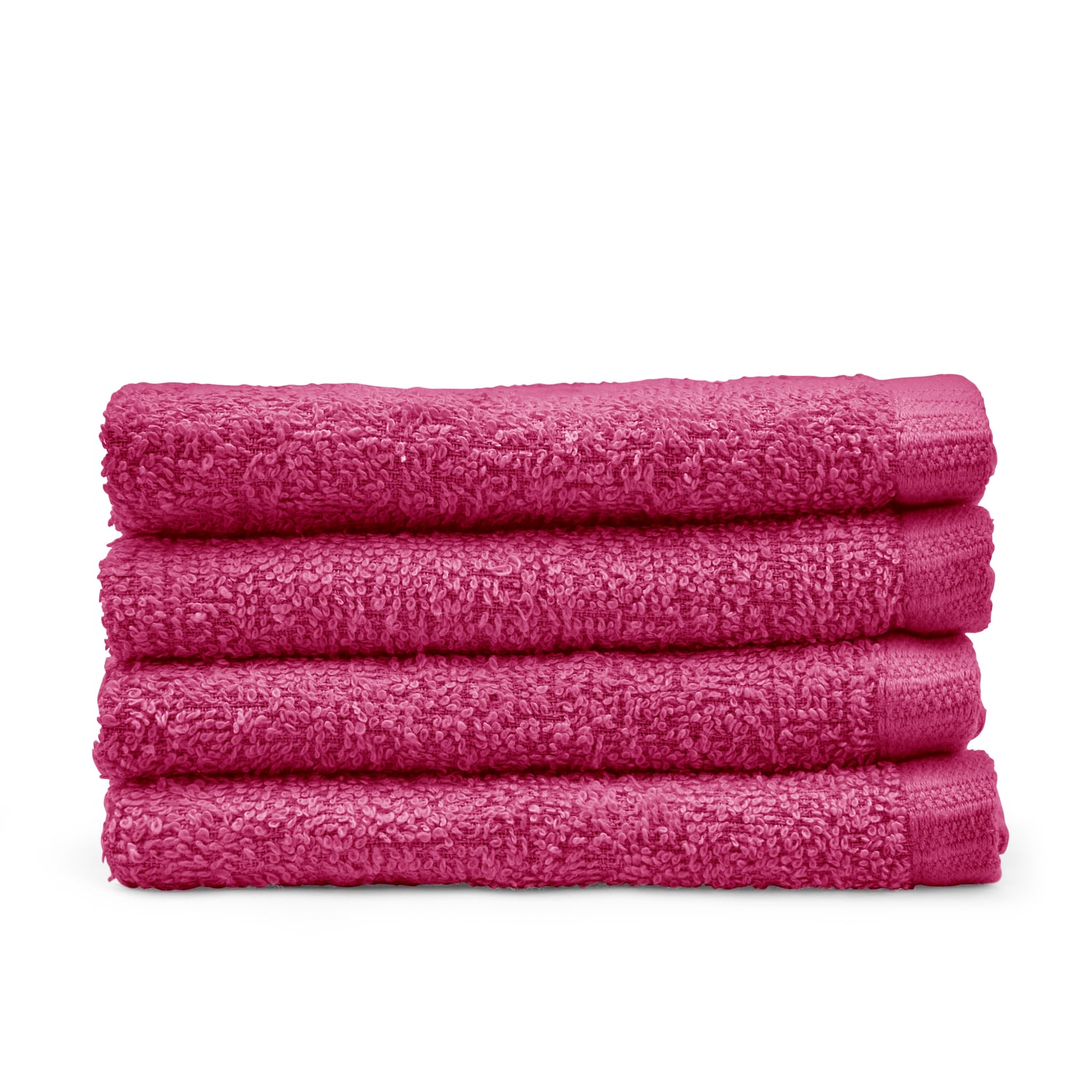 Catherine Lansfield Quick Dry 400gsm Cotton Towel - Hot Pink - Quick Dry Face Cloth 4 Pk Hot Pink