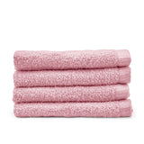 Catherine Lansfield Quick Dry Cotton Face Cloths 4 Pack 30x30cm - Pink - Quick Dry Face Cloth 4 Pk Pink