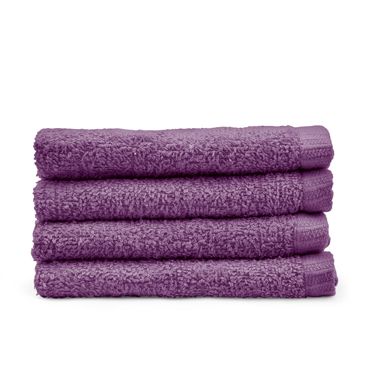 Catherine Lansfield Quick Dry 400gsm Cotton Towel - Plum - Quick Dry Face Cloth 4 Pk Plum