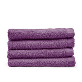 Catherine Lansfield Quick Dry 400gsm Cotton Towel - Plum - Quick Dry Face Cloth 4 Pk Plum