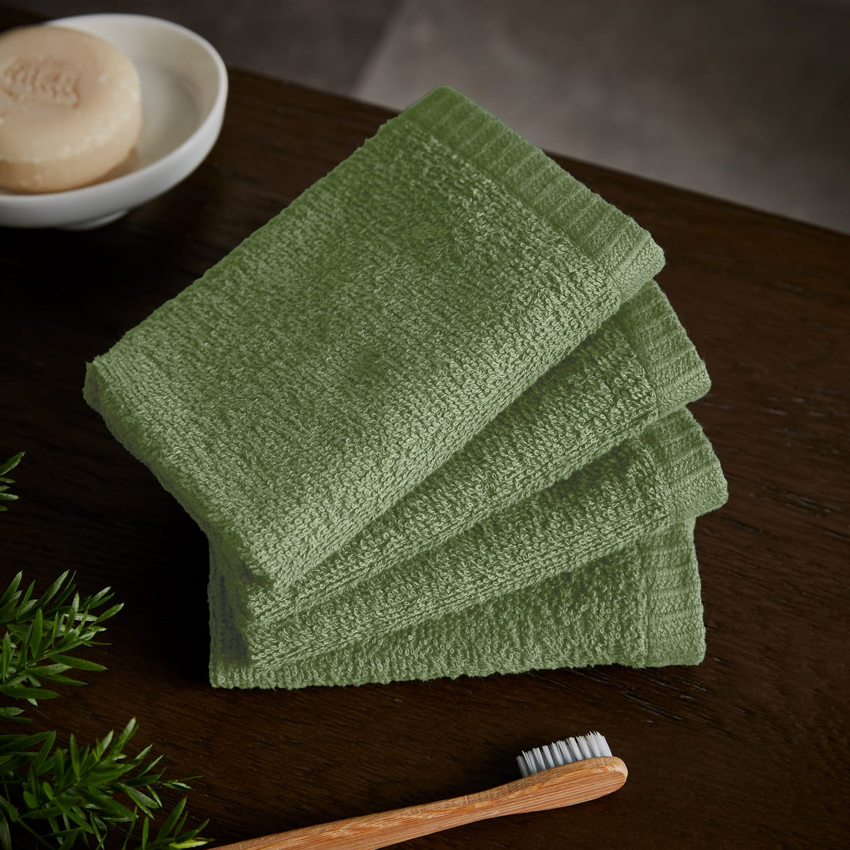 Catherine Lansfield Quick Dry 400gsm Towel Sage 100% Cotton