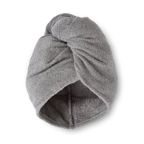 Catherine Lansfield Quick Dry 400gsm 2 Piece Bath Sheet Towel Bale - Grey - Quick Dry Hair Turban Pair Grey