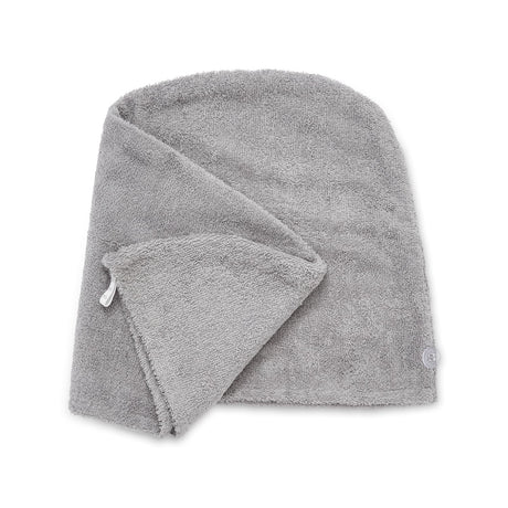 Catherine Lansfield Quick Dry Cotton 8 Piece Towel Bale - Grey - Quick Dry Hair Turban Pair Grey
