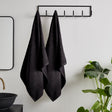 Catherine Lansfield Quick Dry 400gsm 2 Piece Bath Sheet Towel Bale - Black - Quick Dry Sheet Pair Bale Black