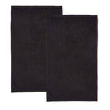 Catherine Lansfield Quick Dry 400gsm Cotton Towel - Black - Quick Dry Sheet Pair Bale Black
