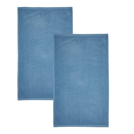 Catherine Lansfield Quick Dry Cotton 8 Piece Towel Bale - Blue - Quick Dry Sheet Pair Blue