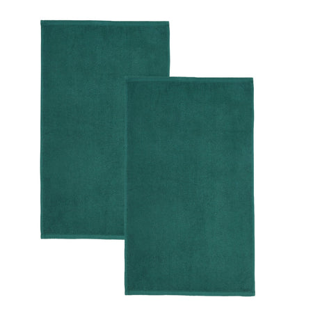 Catherine Lansfield Quick Dry Cotton 8 Piece Towel Bale - Forest Green - Quick Dry Sheet Pair Green