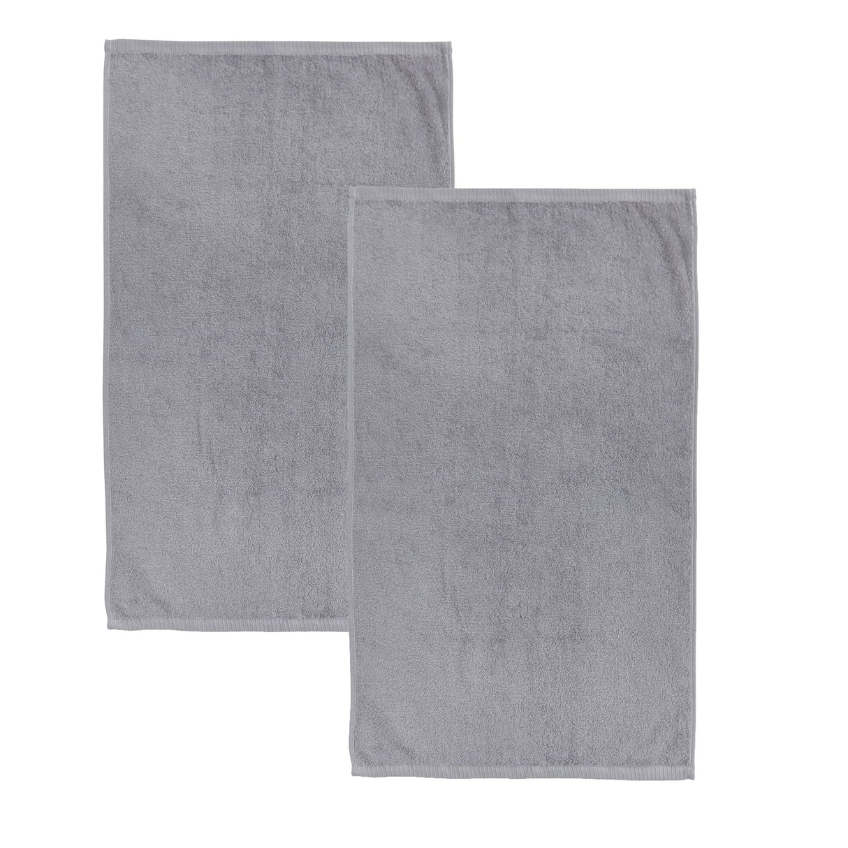 Catherine Lansfield Quick Dry 400gsm Cotton Towel - Grey - Quick Dry Sheet Pair Grey