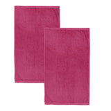 Catherine Lansfield Quick Dry Cotton Face Cloths 4 Pack 30x30cm - Hot Pink - Quick Dry Sheet Pair Hot Pink