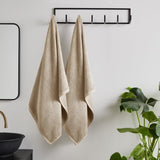 Catherine Lansfield Quick Dry 400gsm Cotton Towel - Natural - Quick Dry Sheet Pair Natural