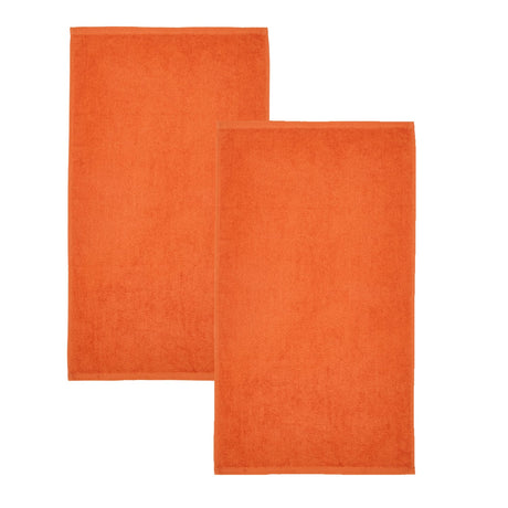 Catherine Lansfield Quick Dry 400gsm 2 Piece Bath Sheet Towel Bale - Orange - Quick Dry Sheet Pair Orange