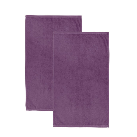 Catherine Lansfield Quick Dry 400gsm 2 Piece Bath Sheet Towel Bale - Plum - Quick Dry Sheet Pair Plum
