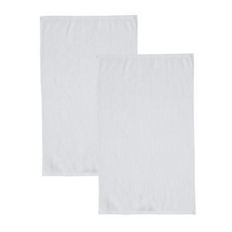 Catherine Lansfield Quick Dry 400gsm 2 Piece Bath Sheet Towel Bale - White - Quick Dry Sheet Pair White