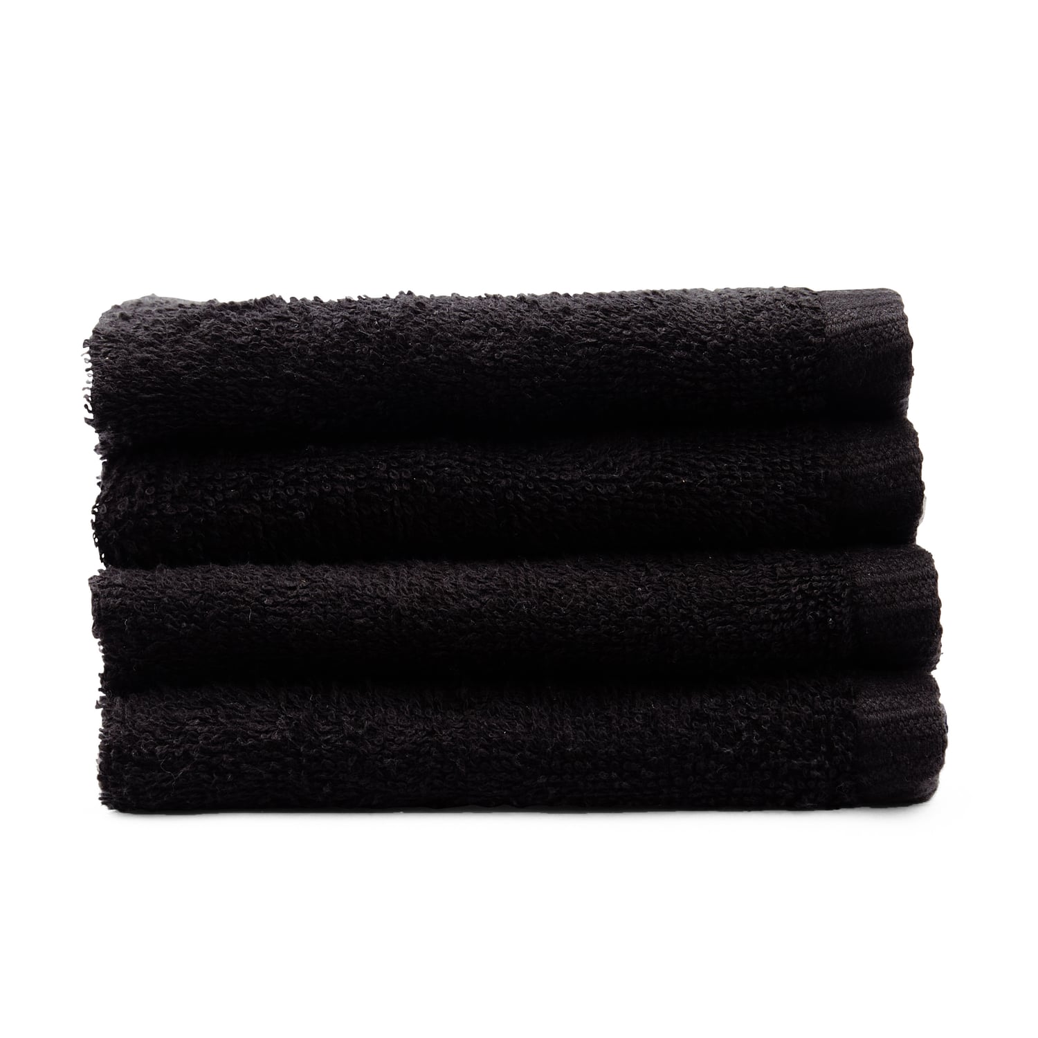 Catherine Lansfield Quick Dry 400gsm Cotton Towel - Black - Quick Dry Towels Black Face Cloth