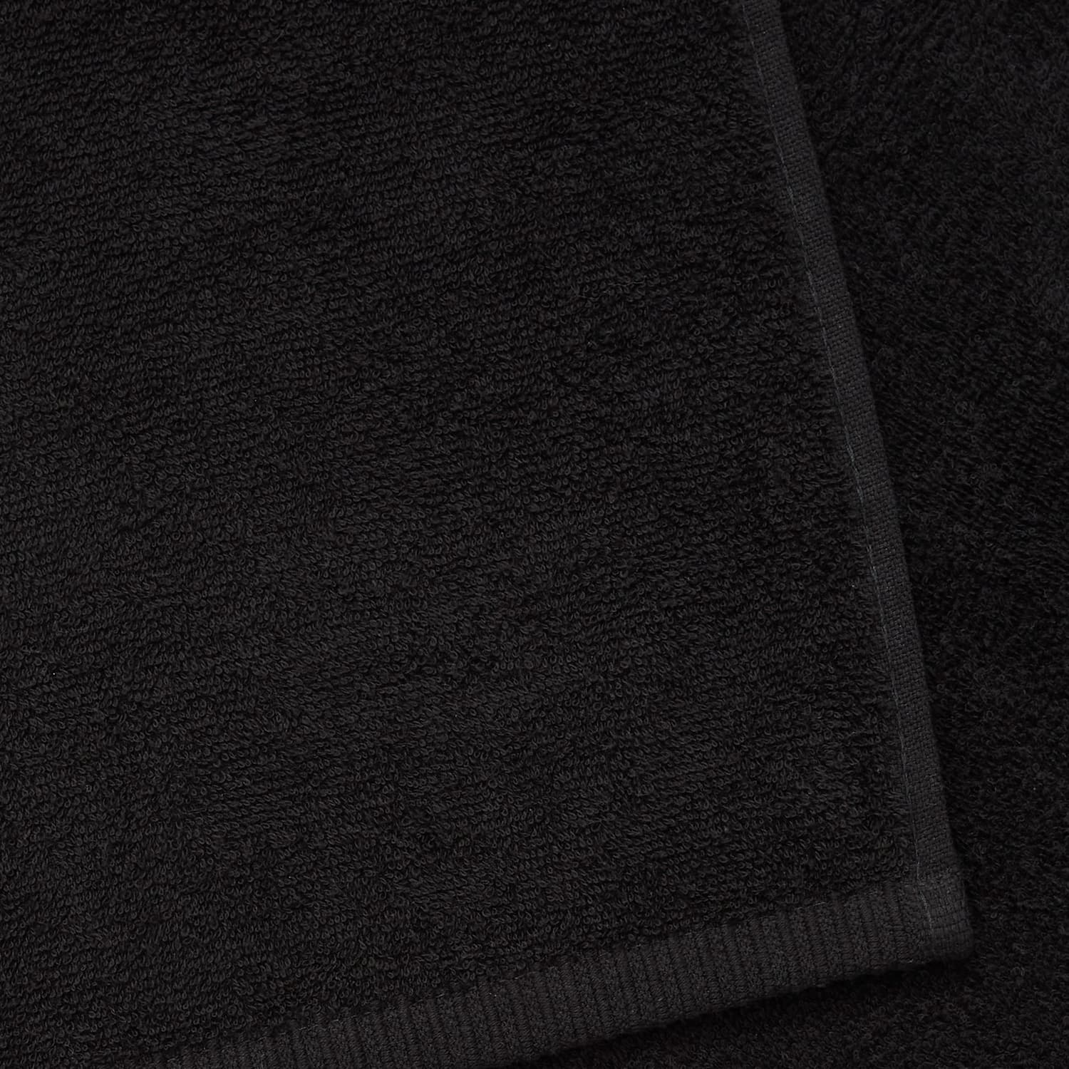 Catherine Lansfield Quick Dry 400gsm 2 Piece Bath Sheet Towel Bale - Black - Quick Dry Towels Black Towel