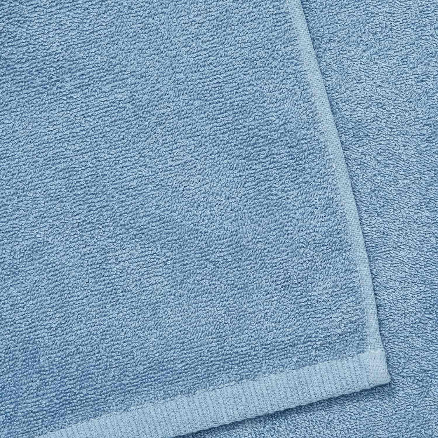 Catherine Lansfield Quick Dry Cotton Face Cloths 4 Pack 30x30cm - Blue - Quick Dry Towel Blue