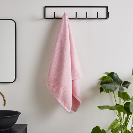 Catherine Lansfield Quick Dry Cotton 8 Piece Towel Bale - Pink - Quick Dry Towel Pink