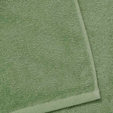 Catherine Lansfield Quick Dry Cotton Face Cloths 4 Pack 30x30cm - Sage Green - Quick Dry Towel Sage Green