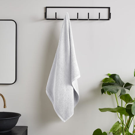 Catherine Lansfield Quick Dry Cotton 8 Piece Towel Bale - White - Quick Dry Towel White