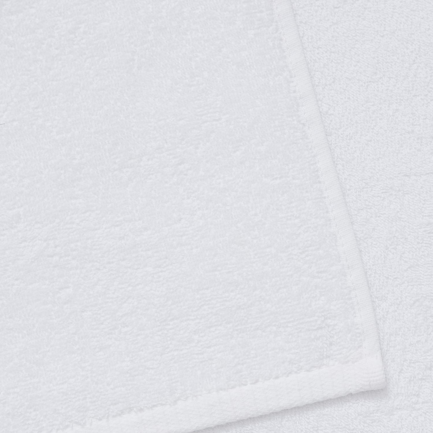 Catherine Lansfield Quick Dry Cotton Face Cloths 4 Pack 30x30cm - White - Quick Dry Towel White