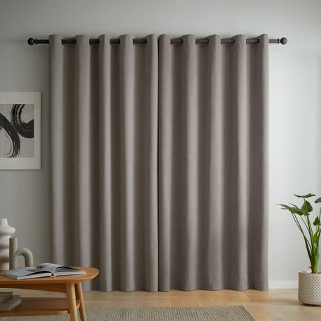 Wilson Velvet Blackout Thermal Eyelet Curtains by Catherine Lansfield