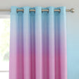 Catherine Lansfield Ombre Rainbow Clouds Kids Eyelet Curtains Polycotton