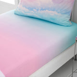 Catherine Lansfield Ombre Rainbow Clouds 25cm Deep Fitted Sheet